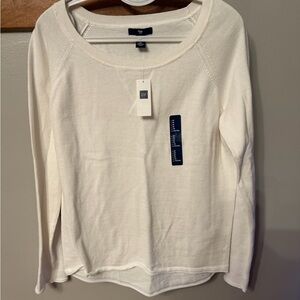 GAP Women's Cream Long Sleeve Tee